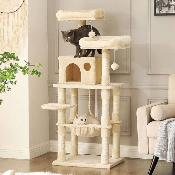 Cat Condo with Hammock for Large Cats