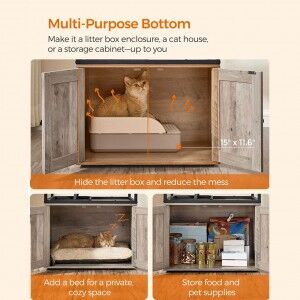 Elevated litter box furniture best sale