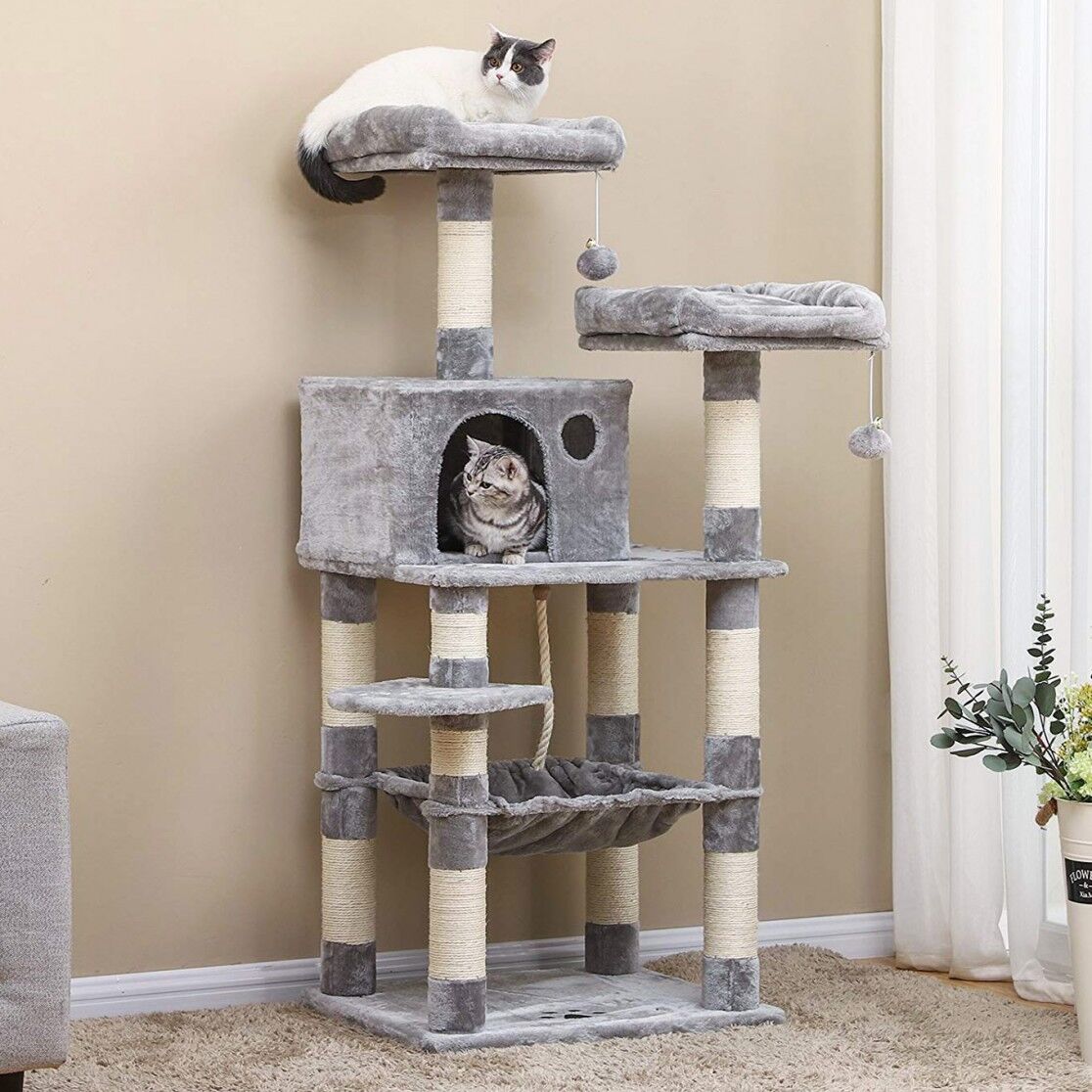 Cat Condo with Hammock for Large Cats