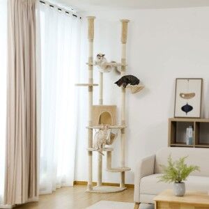 Floor to Ceiling Cat Tree with Hammock